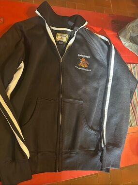 J. America Angheuser Busch Columbus Black Jacket with White Trim large